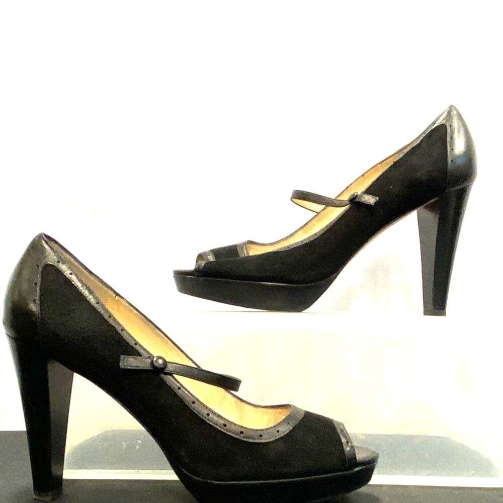 Kate Spade Black Peep Toe Pumps - Size 9